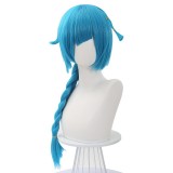50cm Long Blue League of Legends Arcane LOL Young Jinx Wig Synthetic Anime Cosplay Hair Wigs CS-493A