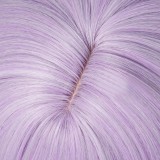 45cm Medium Long Light Violet KPOP Demon Hunters Mystery Wig Cosplay Synthetic Anime Halloween Party Hair Wig CS-639E