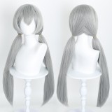70cm Long Straight Light Gray Zootopia 2 Anime Judy Rabbit Wig Synthetic Halloween Party Hair Wigs CS-278IJ