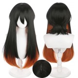 70cm Long Straight Black&Orange Gachiakuta Amo Empool Wig Synthetic Anime Cosplay Hair Wigs CS-640E