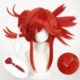 45cm Medium Long Red Gachiakuta Anime Li Glaze Wig Synthetic Halloween Party Cosplay Hair Wigs CS-640F